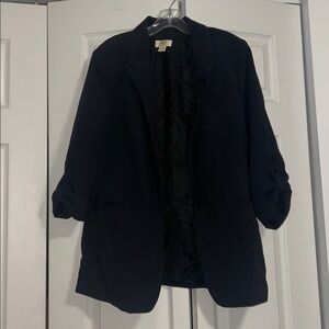 Maeve Classic Navy Rolled Sleeve blazer size 14
